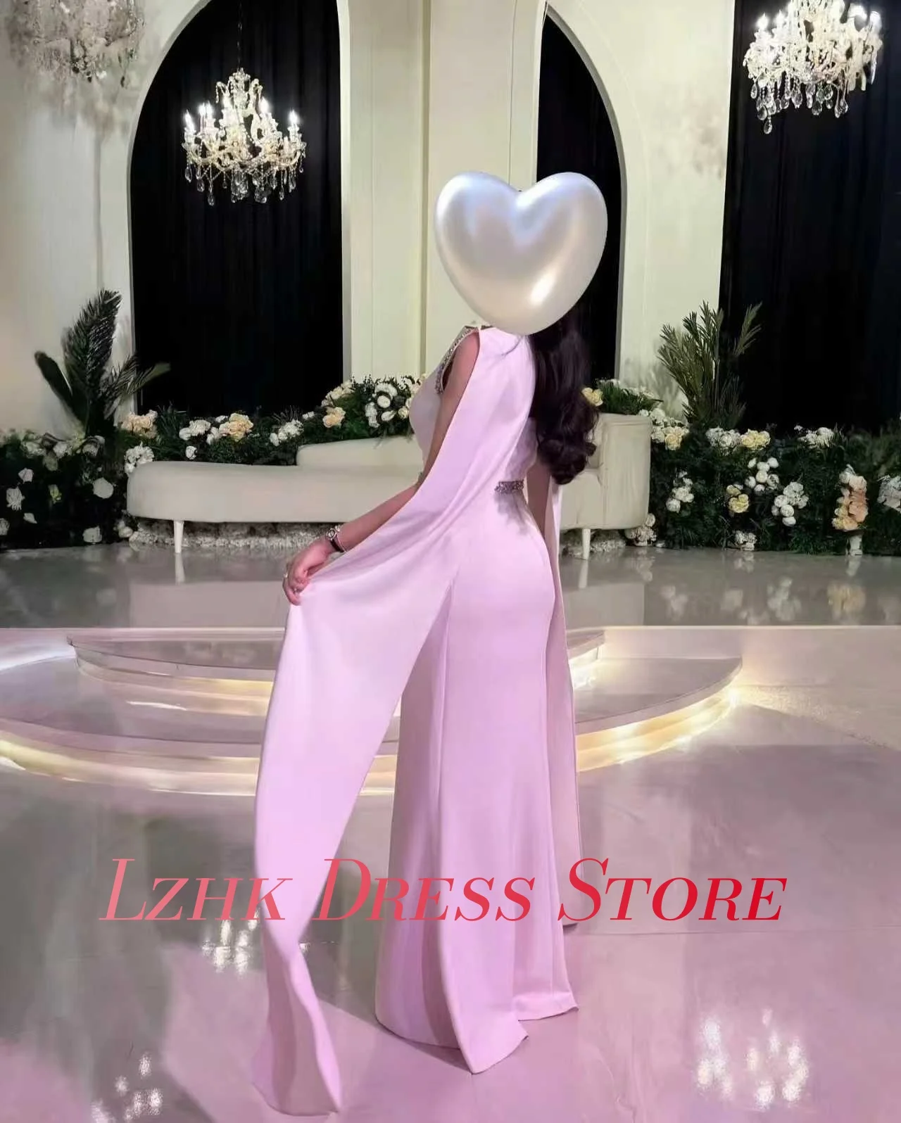 Vestido de noche de Jersey de sirena de cristal exquisito personalizado nueva moda sin mangas cuello redondo hasta el suelo vestidos para ocasiones especiales