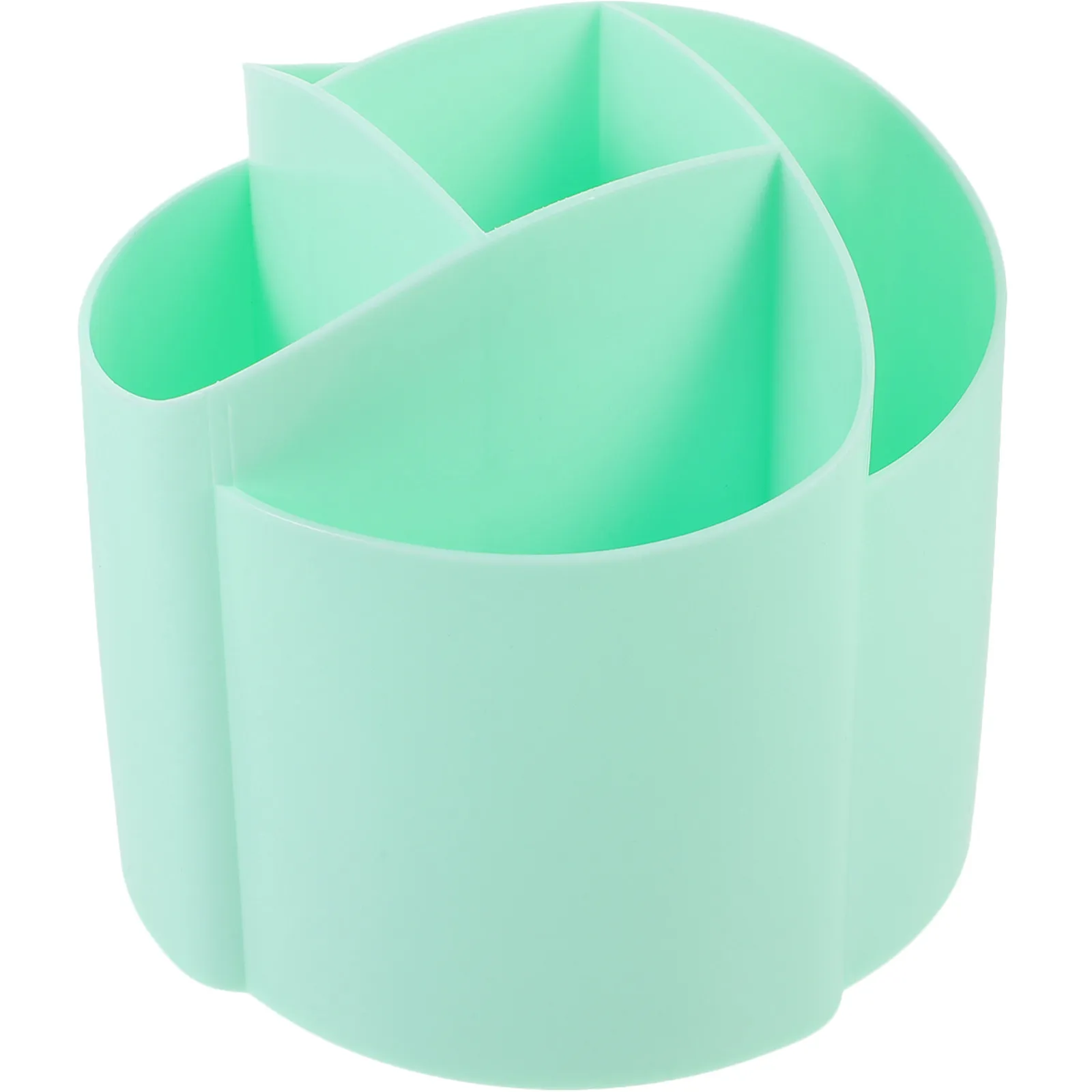 360 Rotating Brush Holder for Makeup Brushes Pens Pencils Erasers Sharpener Desktop Organizer Compact Heavy Duty Plastic