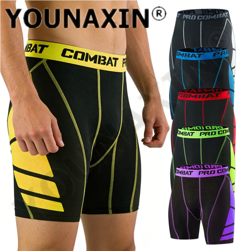 6 Pcs Men's Athletic Underwear Exercise Running Leggings Skinny Basketball Training Yoga Fitness Sports Shorts S M L XL 2XL 3XL