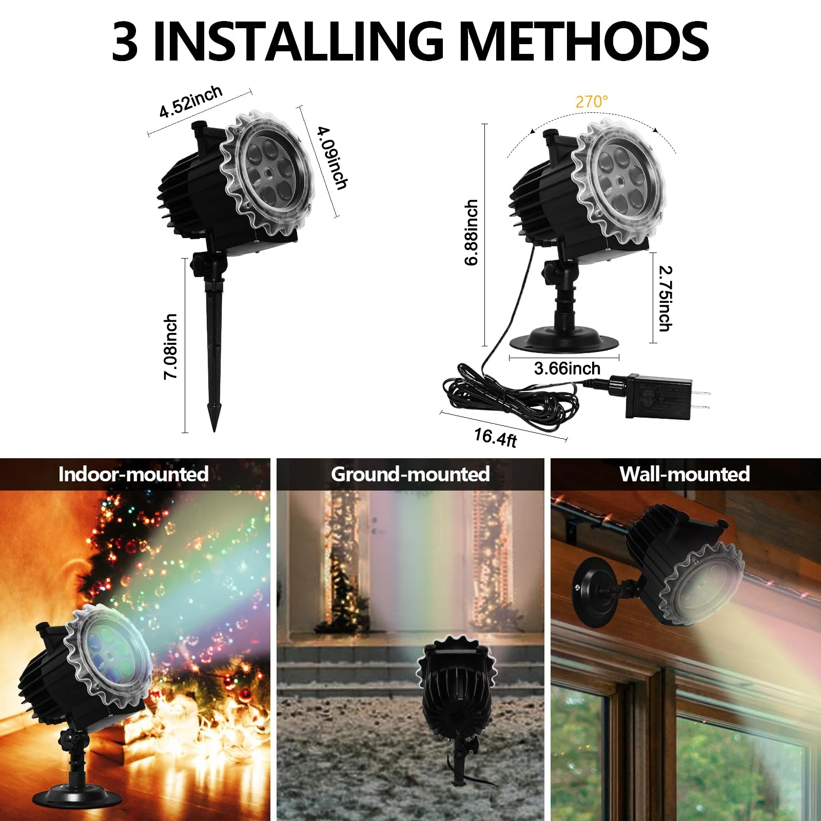 Świąteczne lampki projektorowe w kształcie płatków śniegu, lampki LED w kształcie płatków śniegu z pilotem do dekoracji świątecznych, na imprezy, patio i do ogrodu.