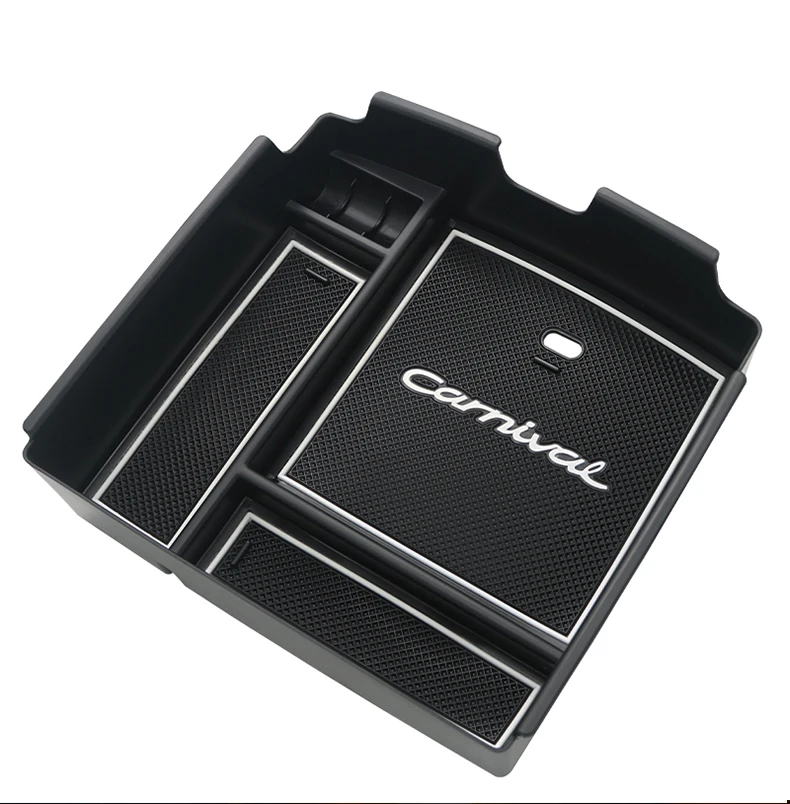 Für Kia Carnival Sedona KA4 2020 2021 2022 2023 Auto Zentrale Armlehne Box Lagerung Center Konsole Organizer Container Zubehör – Detail 1