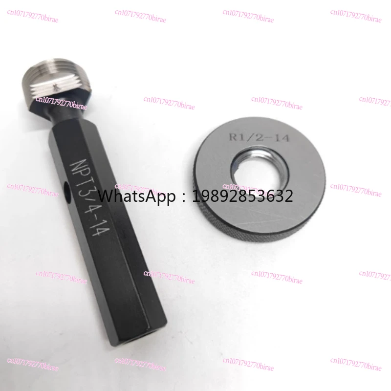 NPT Taper Pipe Thread Ring Plug Gauge Thread Gauge Support Customize NPT1/8 1/4 3/4 3/8 1/2 NPT1'' (ANSI) GO NOGO