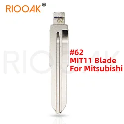10pcs #62 MIT11 Car Key Blade for Mitsubishi (left) Benz NO.62 Replacement Metal Blank Uncut Flip KD VVDI Remote Key Blanks