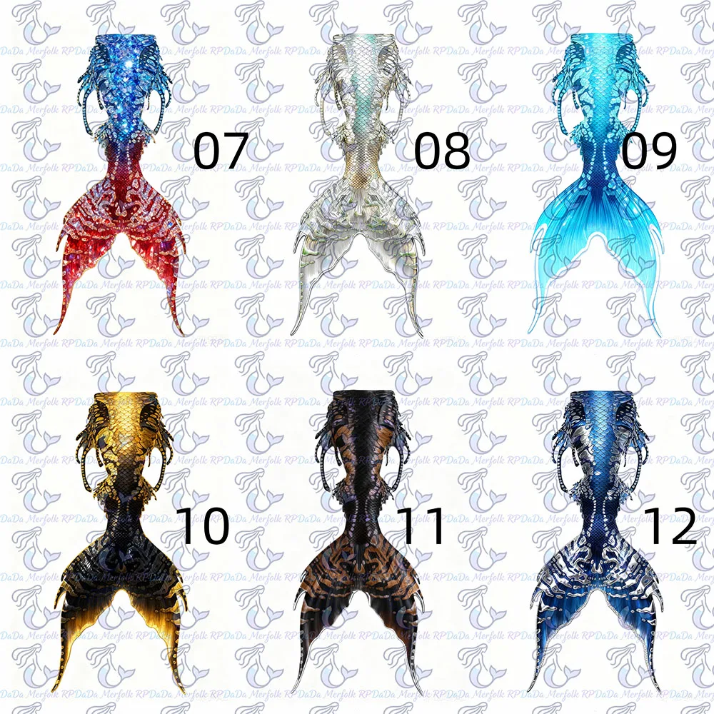 Originele kleurrijke zeemeerminstaart op maat gemaakt zeemeerminbadpak Aquariumduikshow met volwassen zeemeerminstaart
