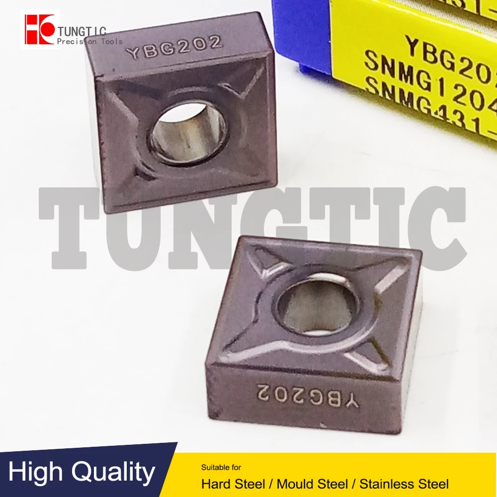 SNMG120404-EM YBG202 Milling Cutter CNC Carbide Insert Lathe Cutting Tool Machining Metal Turning Tools  SNMG 120404 EM