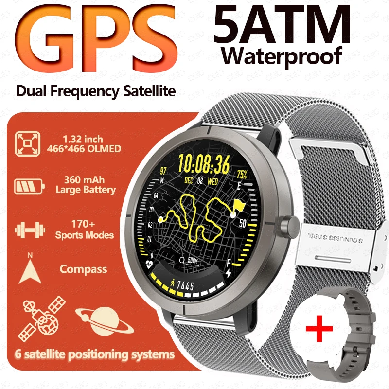 Women's 1.32 AMOLED GPS Positioning Smart Watch