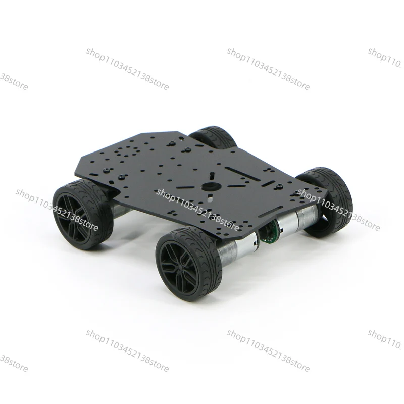 

R1 Series Mini Smart Car Chassis Four-wheel Width Less Than 15cm with Code Disc Four-wheel Drive DC Geared Motor