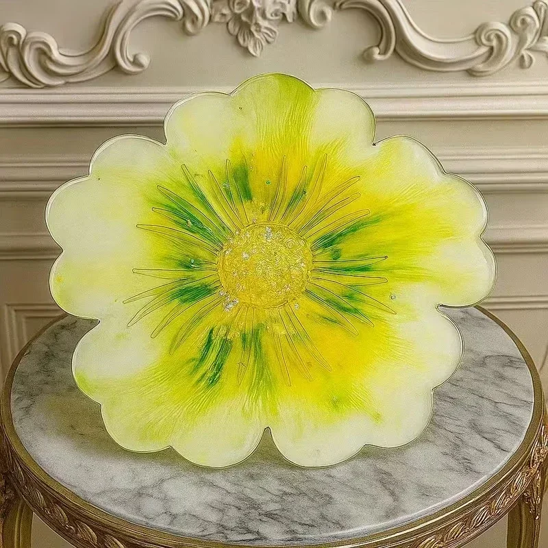 2Pcs Flower Silicone Coasters Molds Top Quality for Resin Casting Agate DIY Craft Cup Mat Home Decor