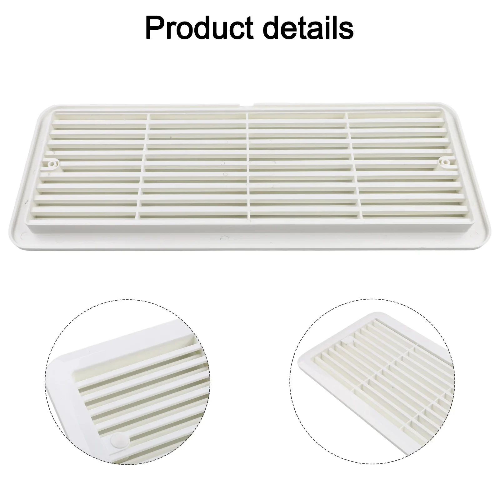1PC Campervan Fridge Vent Mounting Grille 62445480 For Caravan  For Motorhome Refrigerator Cooling Waterproof Port Side Cover