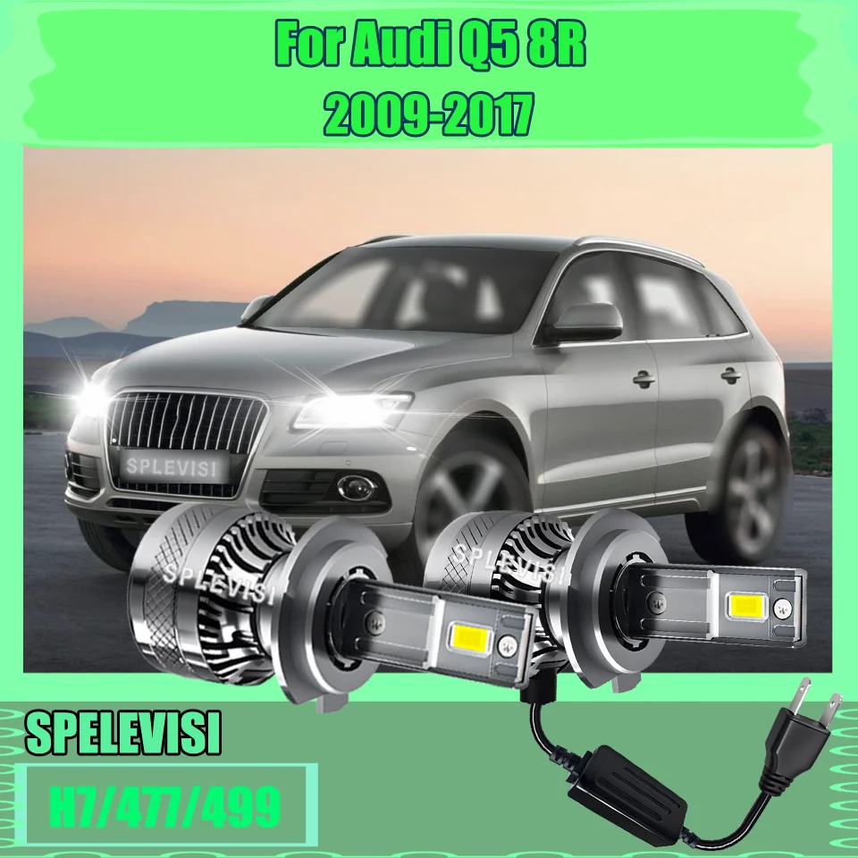 

100%Brand New 200W LED Headlight Bulb Auto Car Head Lamps CSP Chips For Audi Q5 8R 2009 2010 2011 2012 2013 2014 2015 2016 2017