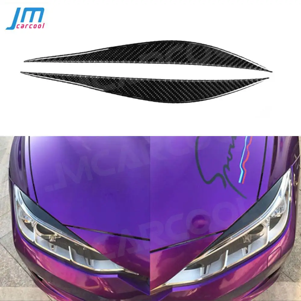 

Carbon Fiber Front Bumper Lip FogLamp Eyebrow Stickers For BMW 3 Series F30 2013 2014 2015