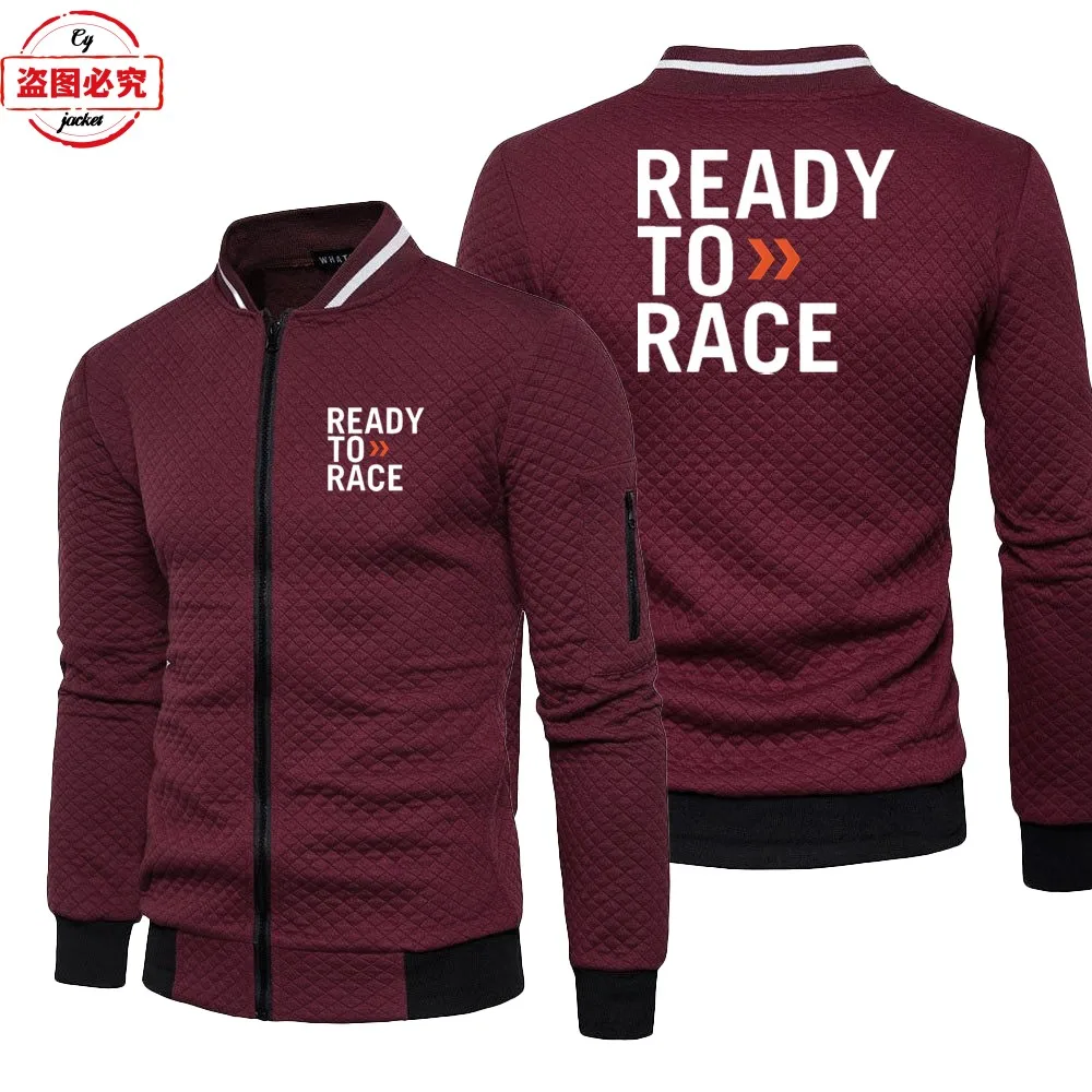 Ready To Race Printed Motocross Endurance Racing Suit Loose Long Sleeve Men's Stand-Up Jacket