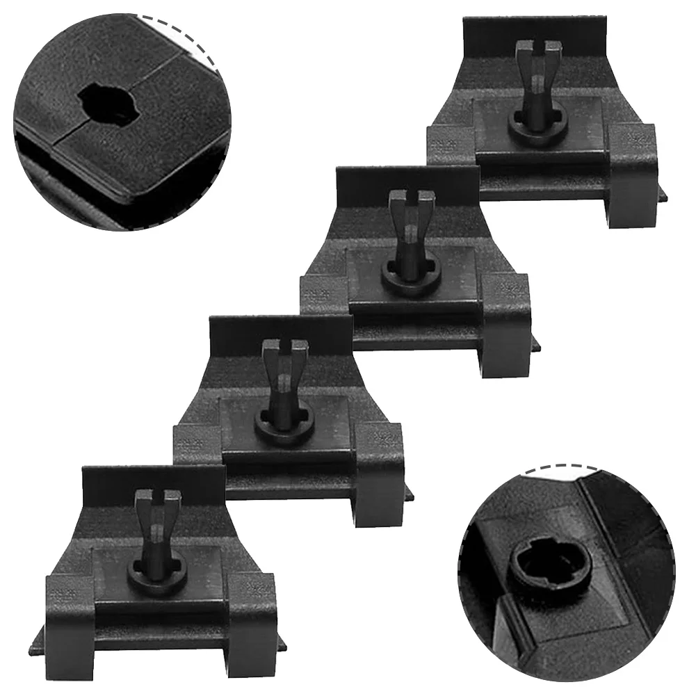 Anti-wear And Anti-corrosion Bumper Door Side Skirt Or Other Cars Clips Fastener 4 Black Car Accessories Clips