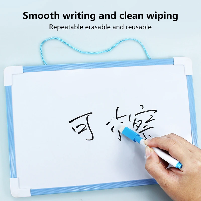 Magnetic Whiteboard With Marker And Magnets Set, Double-Sided Erasable Whiteboard Kids Drawing Board Hanging Memo Board