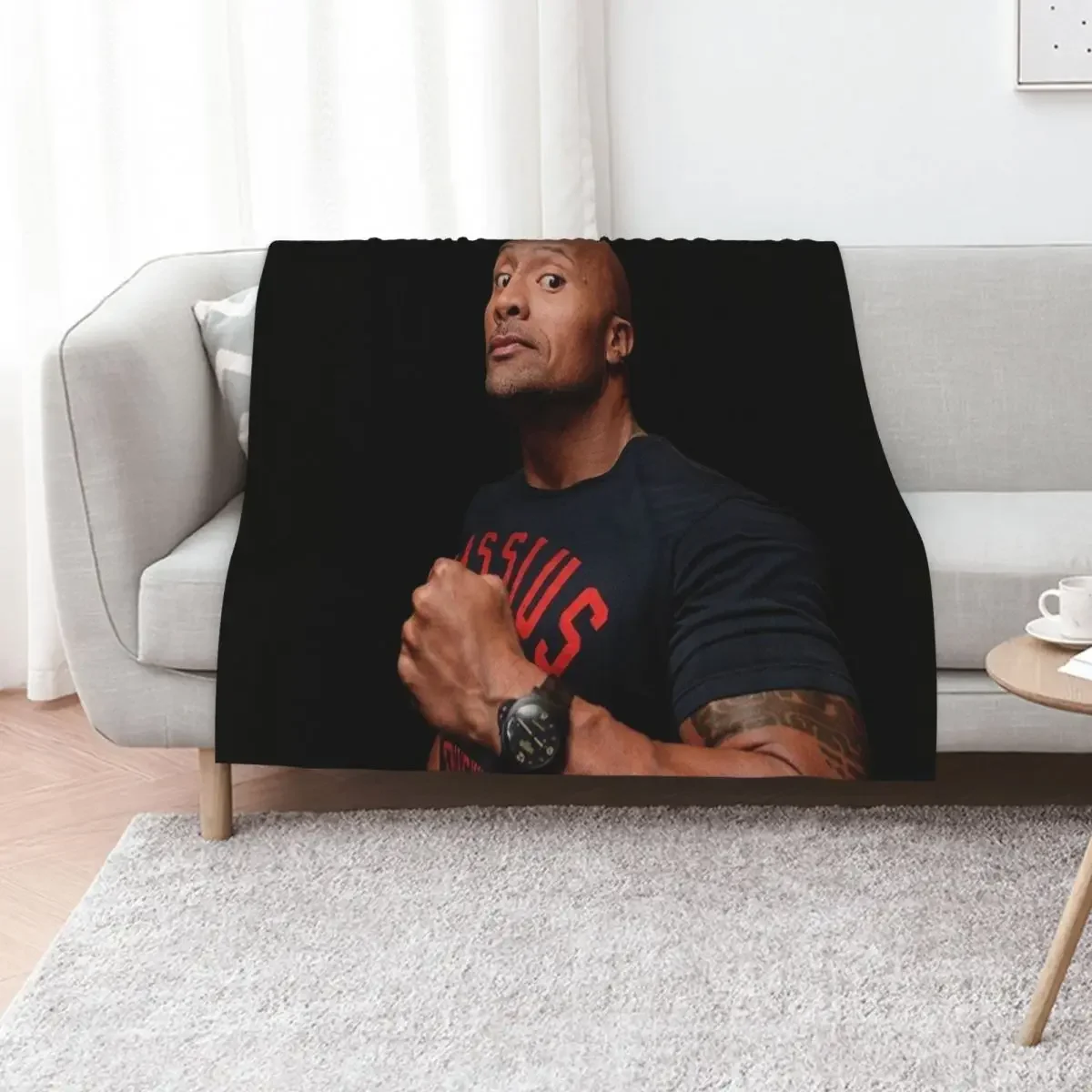 

Dwayne Johnson Throw Blanket Stuffeds For Decorative Sofa valentine gift ideas Baby Blankets