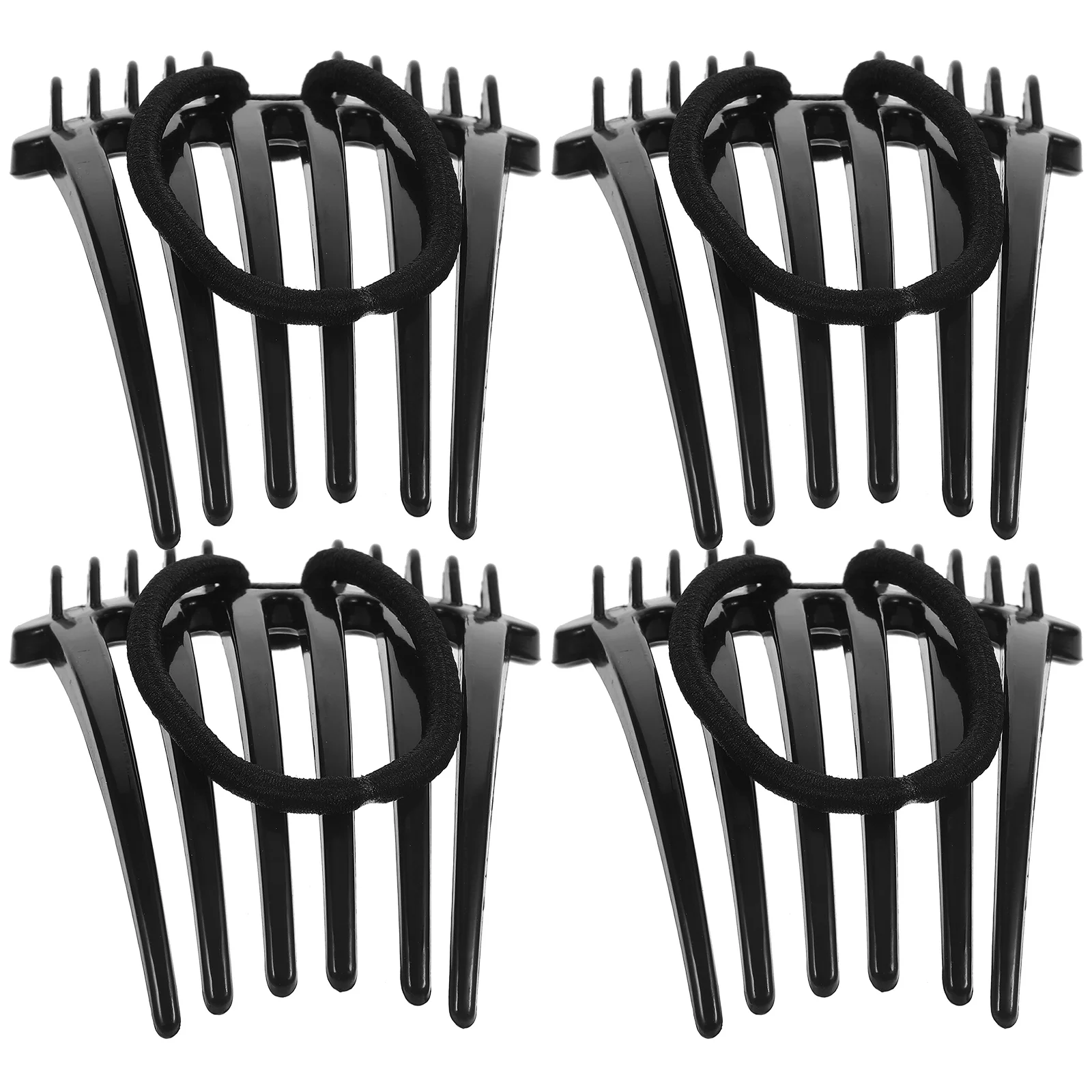 

4Pcs Stylish Hair Comb Clips for Women Girls Wedding Bridal Headpieces Decorative Accessory Ponytail Holders Hair Comb