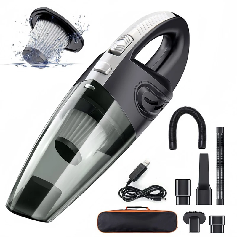 4500PA Wireless car vacuum cleaner high-power 120W car-home dual-purpose handheld rechargeable dry and wet with large suction