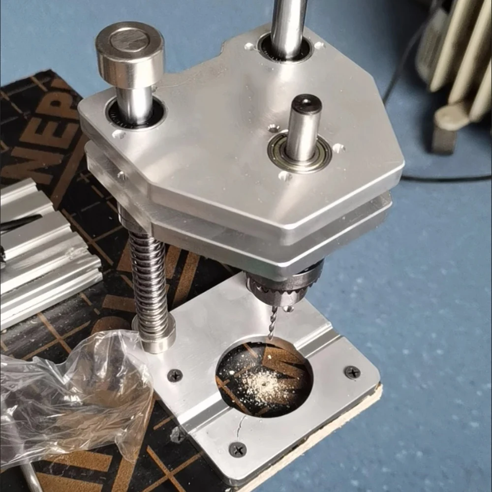 1Pc Precision Portable Drillling Guide Jig, Woodworking Adjustable Punch Locator or Straight Hole Drilling Template Tool