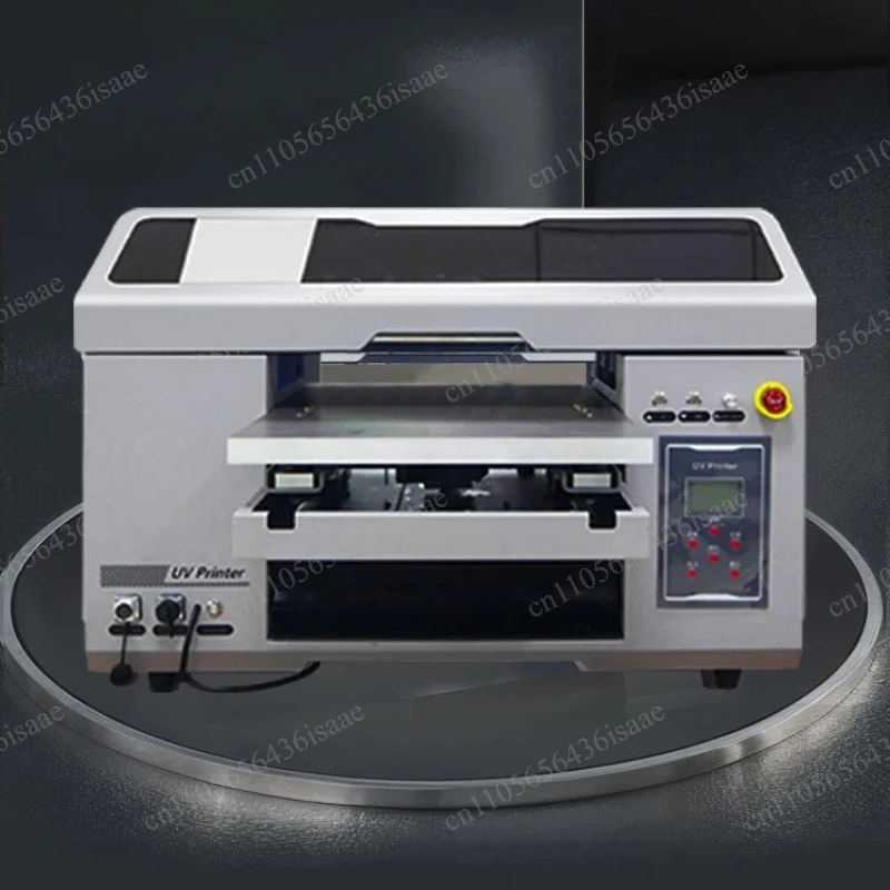 4060 A2 UV DTF Printer Desktop UV Inkjet Printer AB Glue Varnish For Multi Material Printing