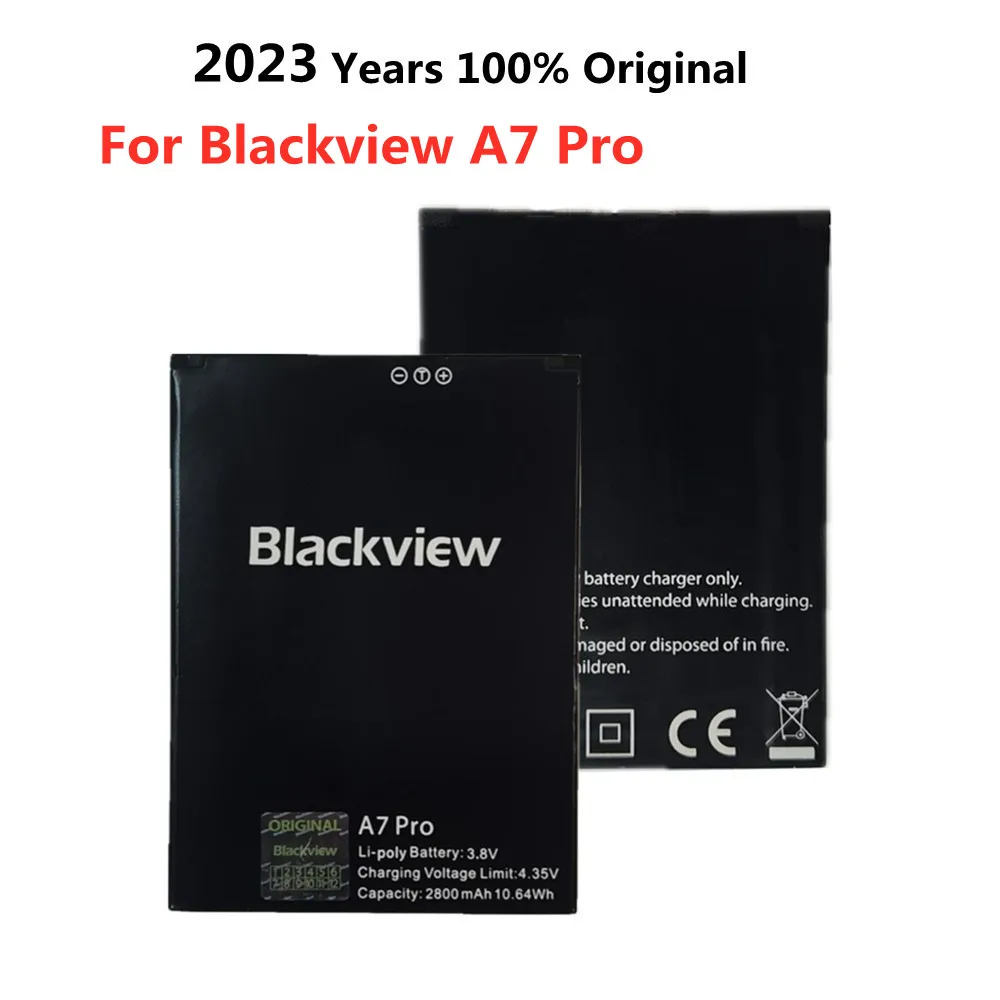 2023 New 100% Original Battery For Blackview A5 A7 A7 A8 A8 MAX A20 A9 E7 / E7S BV2000 BV2000S BV4000 Pro BV5000 Phone Batteries