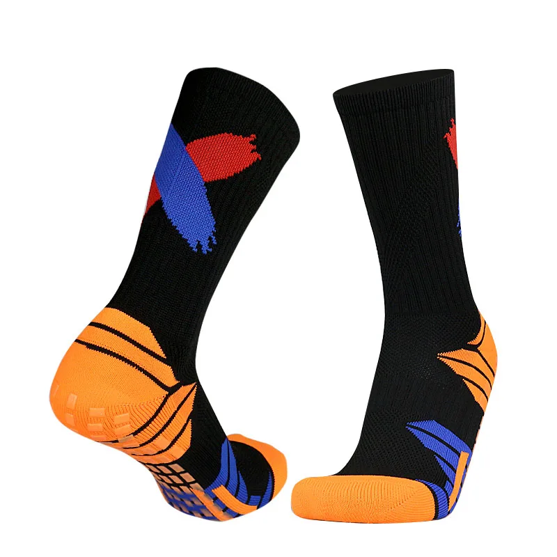 New Men Anti-Slip Football Socks High Quality Soft Breathable Thickened Sports Socks Running Cycling Hiking Women Soccer Socks