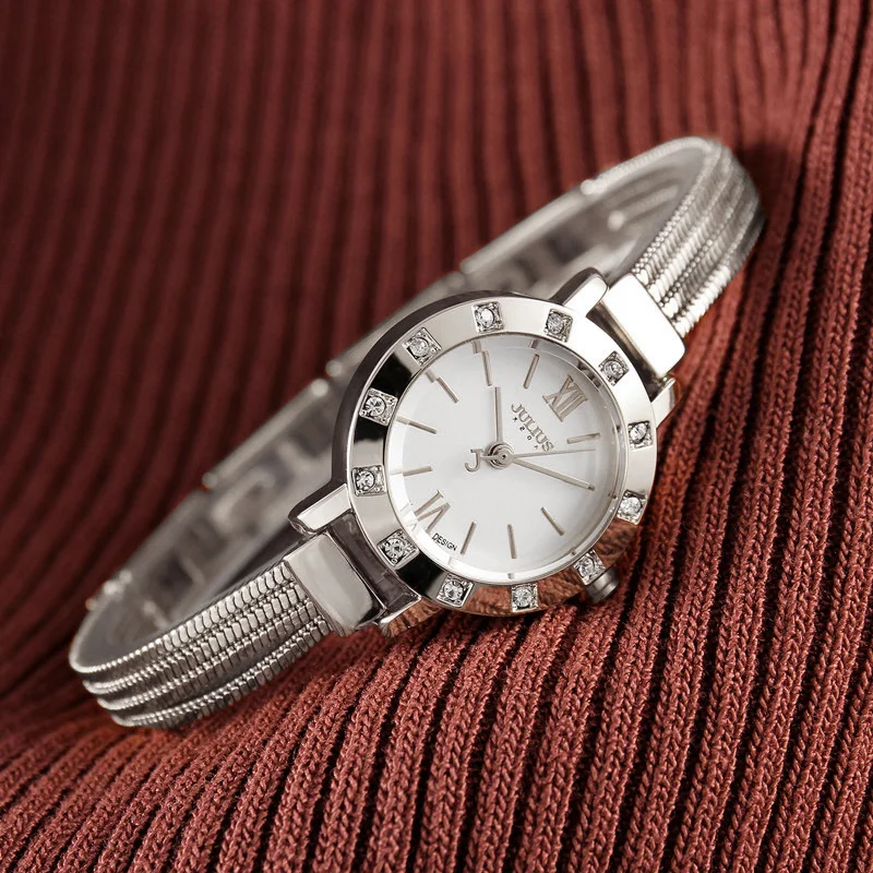 Mini Classic Golden Watch Stainless Steel Bracelet Women's Watch Japan Quartz Small Hours Fine Dress Lady Clock Girl's Gift