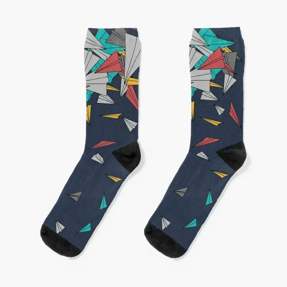 

Flying paper planes Socks cartoon halloween short Children's Socks Ladies Men's