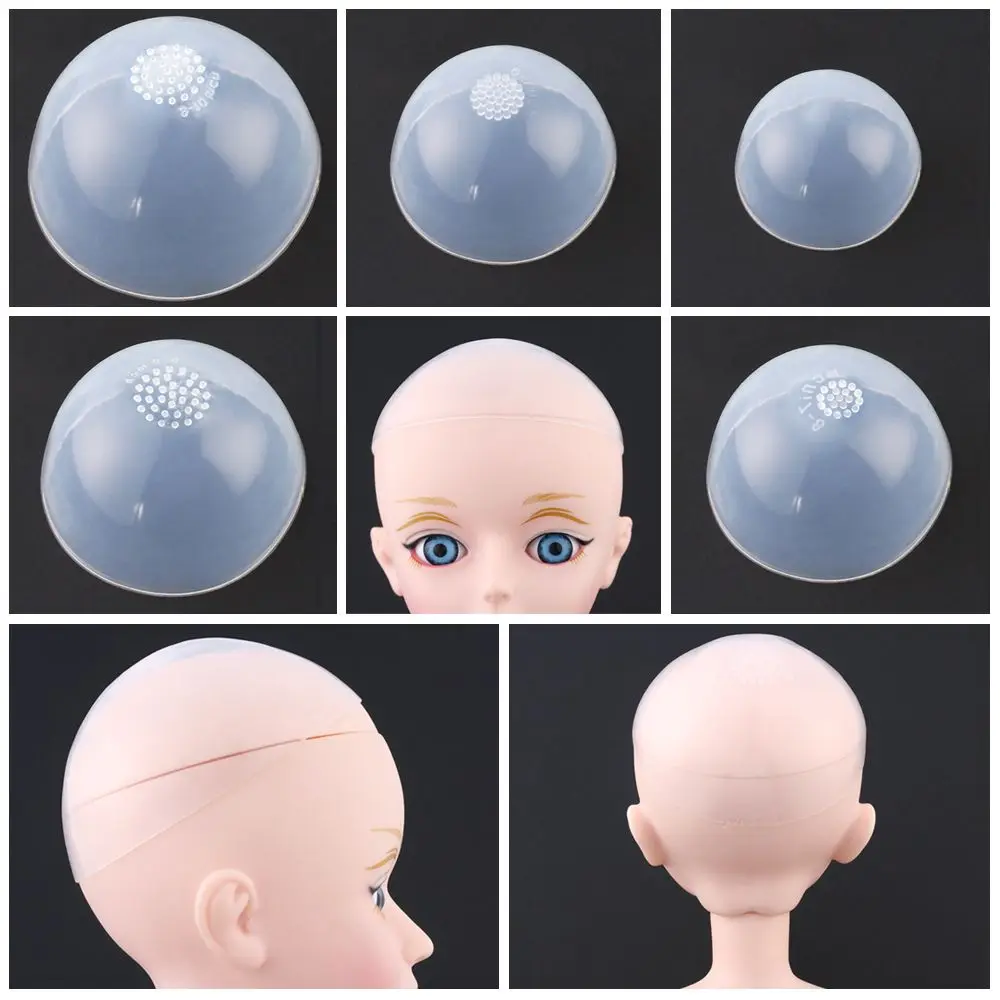 Cute Silicone Protect Make Up Accessory Doll Head Wig Cap Blythe Face Mask 1/4 1/3 1/6