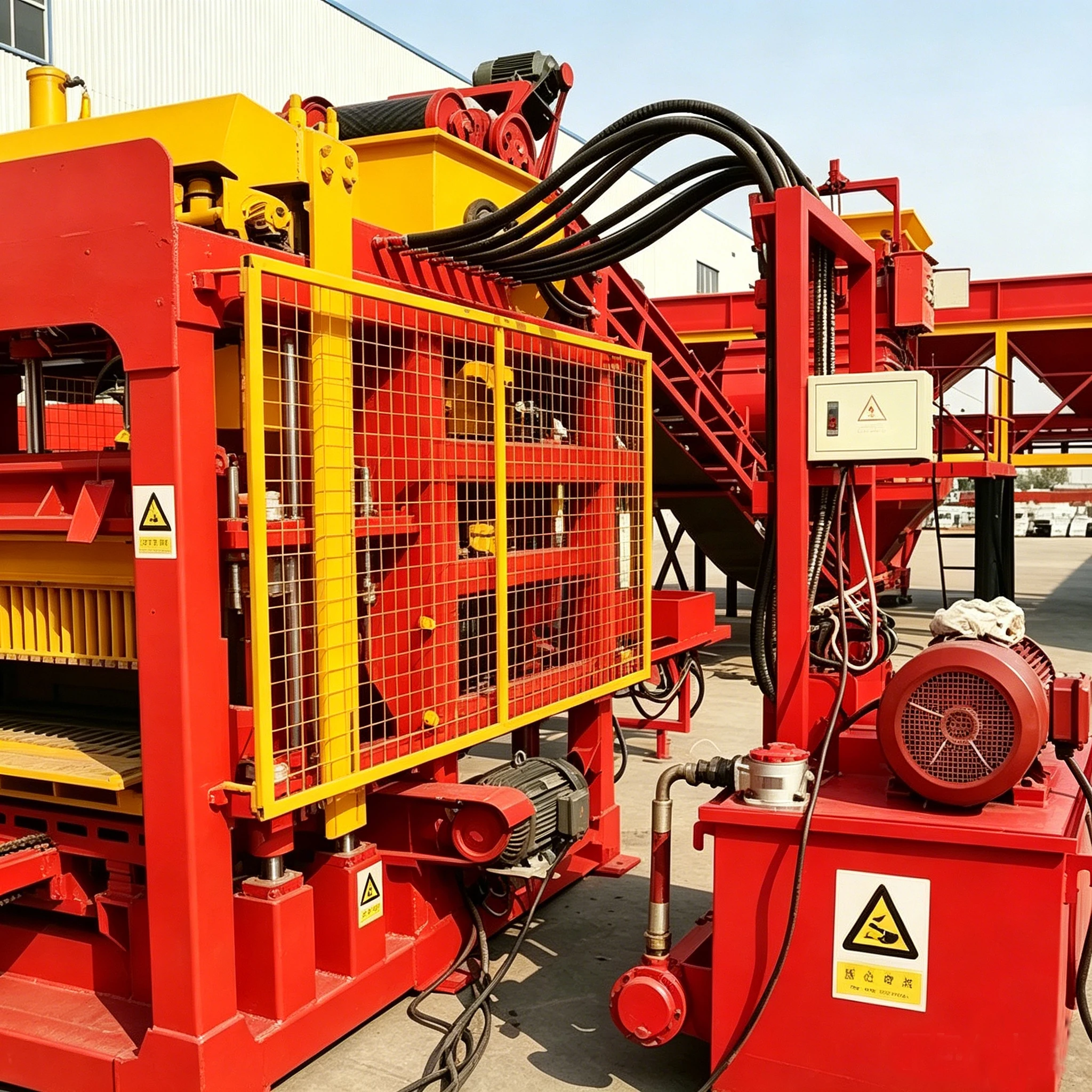 QT5-15 Automatic High Performance High Production Volume Interlock Block Making Machine PLC Controlled Concrete Brick Maker