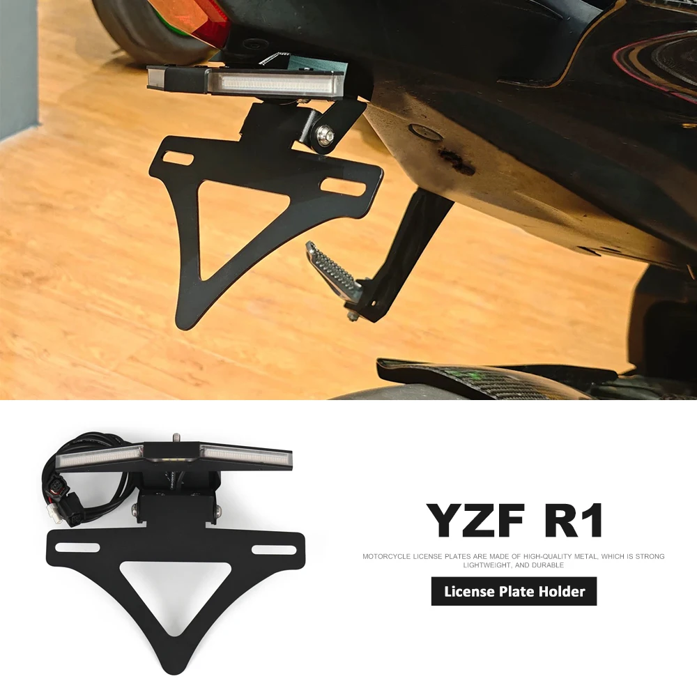 

Motorcycle LED Rear Tail Tidy Fender Eliminator Registration License Plate Holder Bracket For Yamaha YZF R1 M YZF-R1 M YZFR1