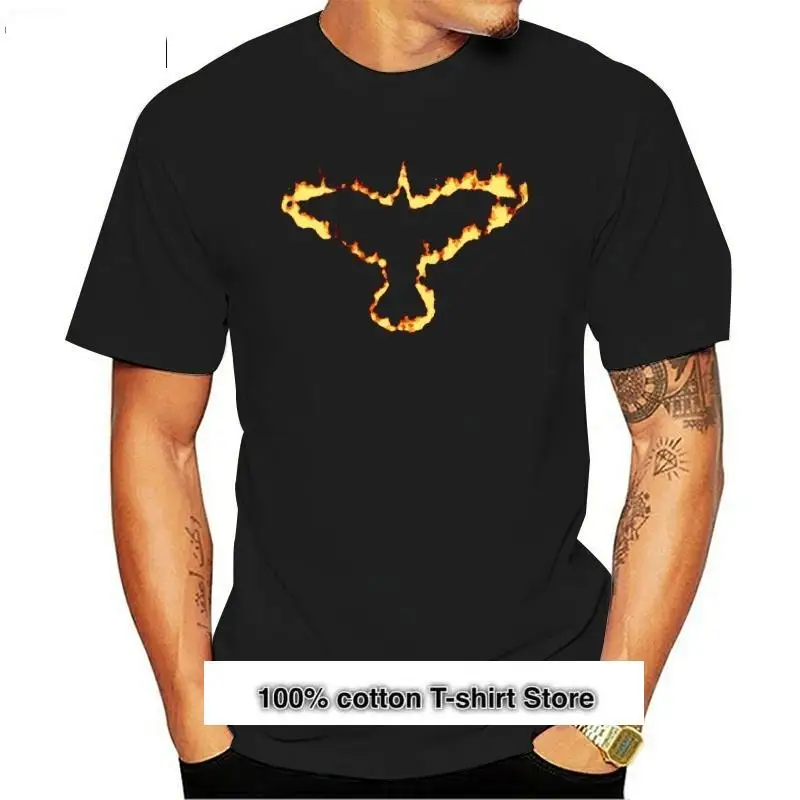 Camiseta de The Flaming Crow v1, negra, todas las tallas, S-5XL