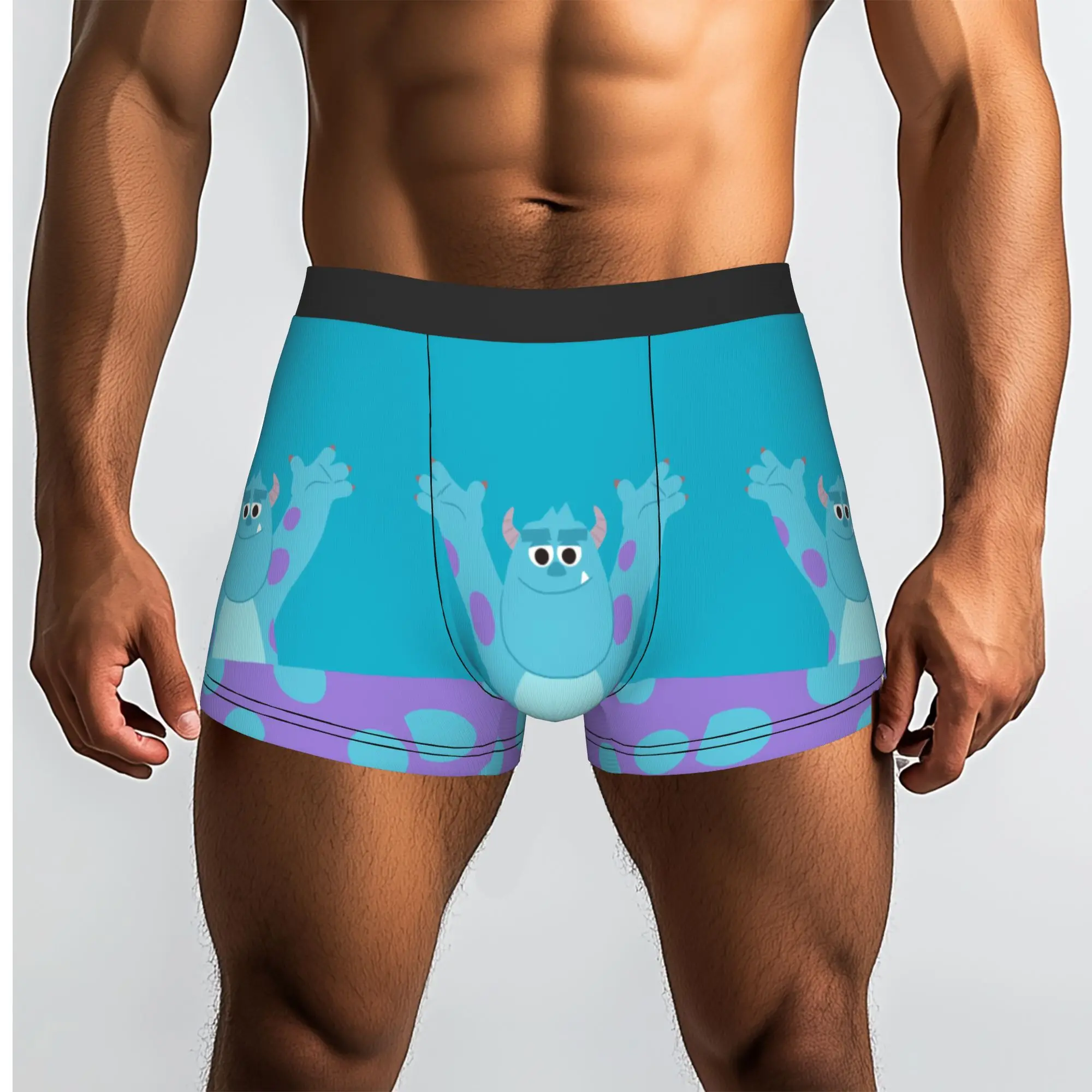 Custom M-Monsters Anime University Underwear Men Breathable  Boxer Briefs Shorts Panties Soft Underpants For Homme