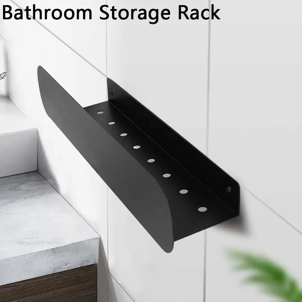 

Wall-mounted Bathroom Storage Rack Large Capacity Space Saving Stainless Steel Storage Shelf Anti Rust Durable Shower Drain Rack