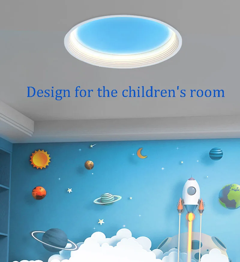 Straight Illumination Skylight Smart Control Ceiling Lamp Embeded LED Ceiling Lights for Office Bedroom Bathroom Sun Sky Light