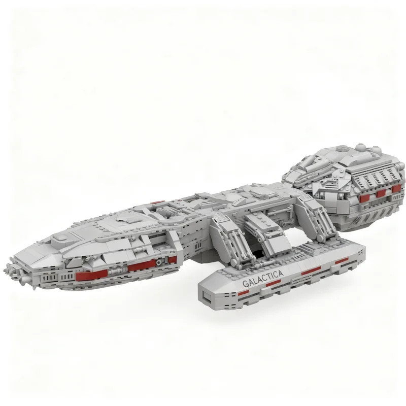 

2222PCS Space Movie MOC Galactic Battlestar Galactica Spaceship Model DIY Creative Ideas Child Toy Assembly Puzzle Birthday Gift