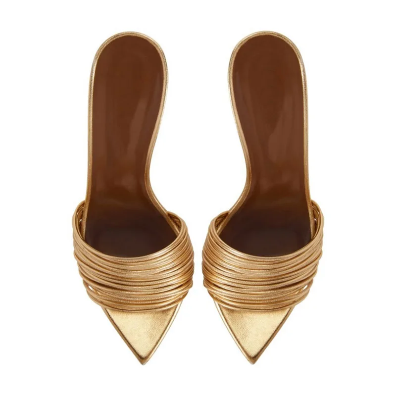 جديد خنجر صندل كعب عالٍ النساء أشار تو النعال فستان مثير أحذية النساء Sandalias الإناث sandalias de las mujeres #5