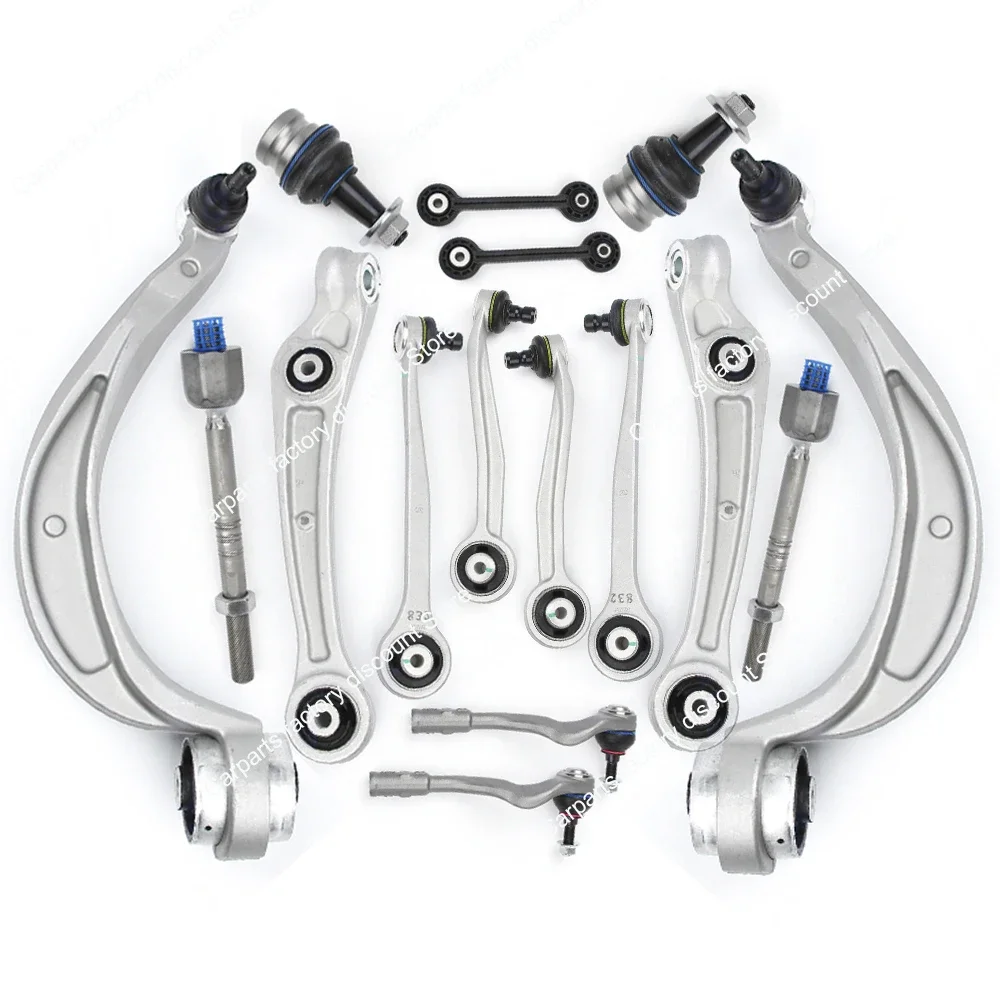 

16pcs Front Control Arm Ball Joint Stabilizer Link Tie Rod Kits For Audi A4 8K2 8K5 8KH B8 A5 8F7 8TA Q5 8K0407151B 8K0407505A