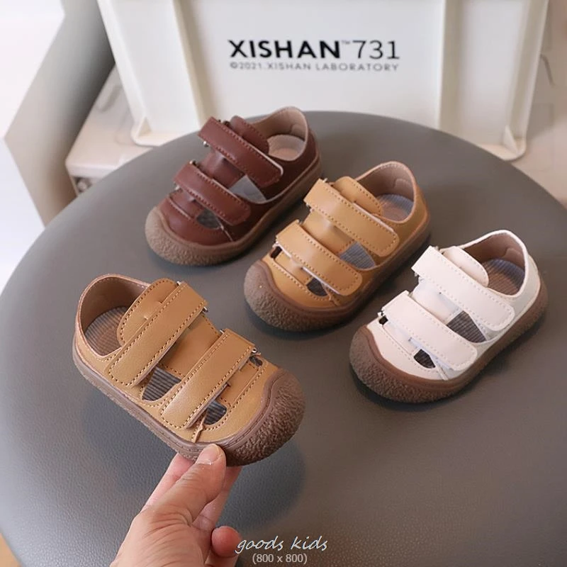 Baby Sandals Soft Sole Anti slip 0-1-3 Year Old Summer New Kindergarten Walking Shoes Girls and Boys Baotou Baby Shoes Anti slip