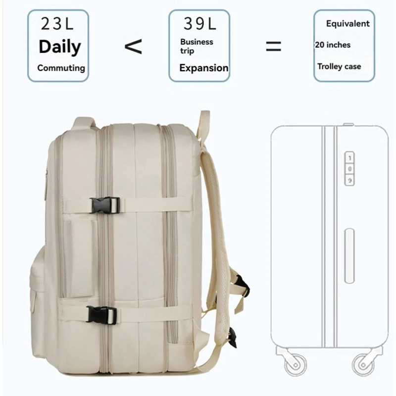 1pc Travel Backpack Large Capacity Large Lightweight Multi Functional Luggage Backpack Short Trip Travel Bag Outdoor Bag