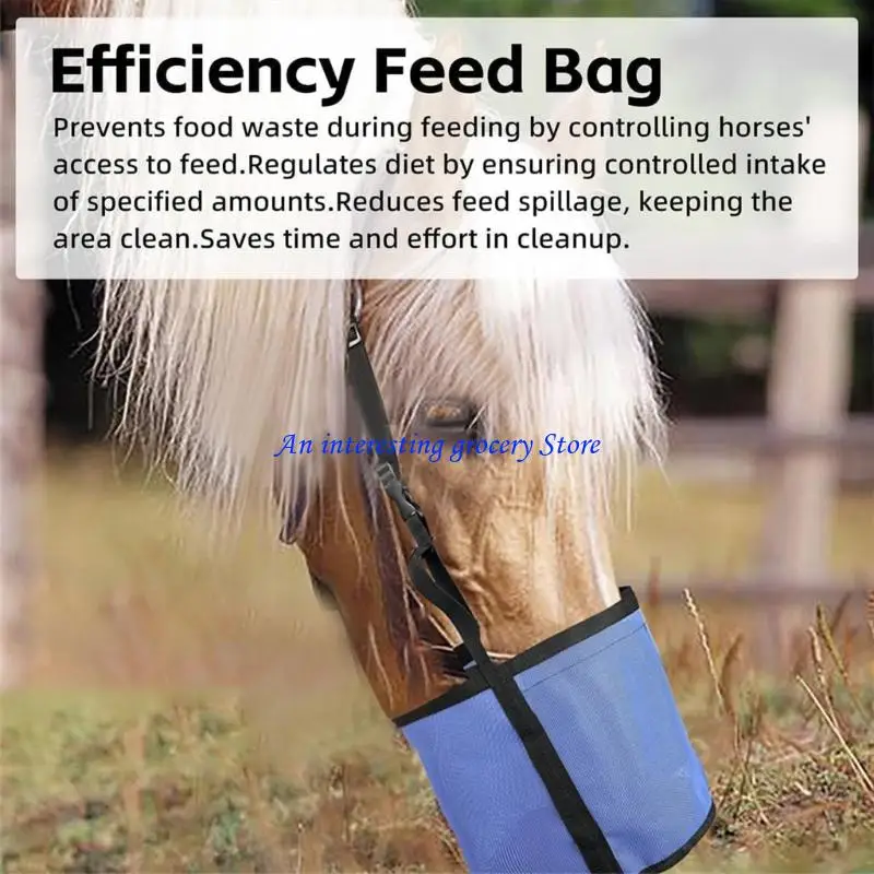 652D Breathable Net Equine Mineral Feeder With Gentle Neck Band And strong Fabric For Regular Use