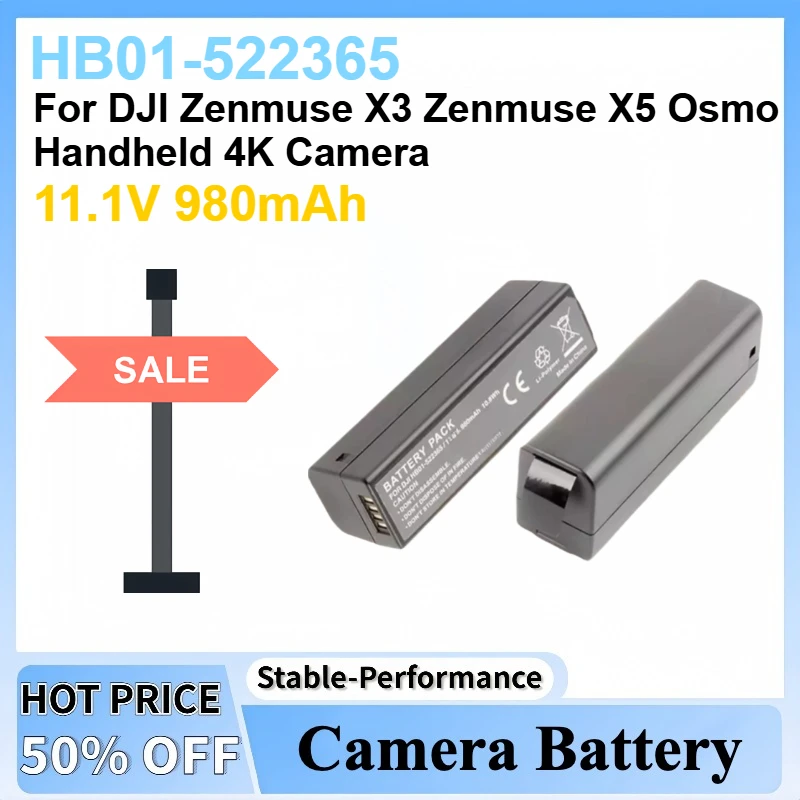 

Новый аккумулятор для камеры 11,1 В 980 мАч HB01-522365 для DJI Zenmuse X3 Zenmuse X5 Osmo, портативная камера 4K, высококачественный аккумулятор