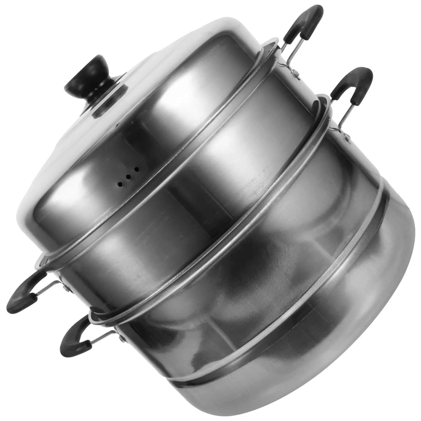 

Steamer Stainless Steel Pot Cookware Home Stackable Steaming Stockpot for Convenient Kitchen Soup