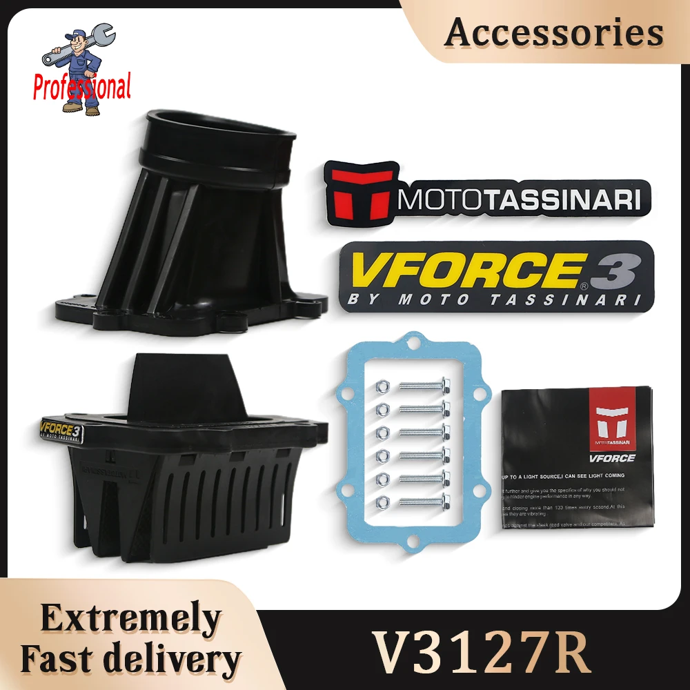 

Motorcycle VForce 3 Reed Valve V Force V3127R-873A-2 For 600 E-TEC And HO SDI Engines Snowmobile V-Force Kit Pit Bike