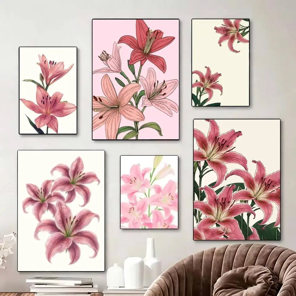 

lily Poster Perfect Space Sticker Self Adhesive for Office Home Theater Wall Art Decor Fancy Gift