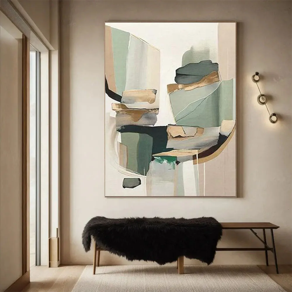 الحديثة كبيرة رسم الجدار ملصق فني 100% رسمت باليد زهرة النفط اللوحة على قماش صورة لغرفة المعيشة ديكور المنزل الفني