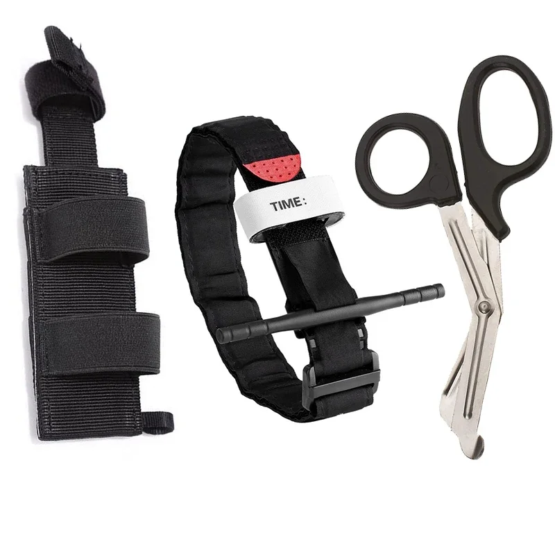 Botiquín táctico IFAK Molle con torniquete, tijeras médicas y bolsa - imagen 3
