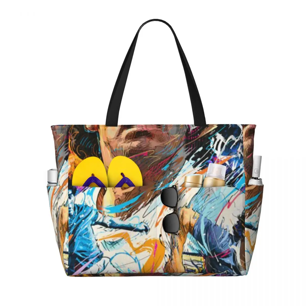 Diego Maradona D10 Beach Tote Bag Sport Gym Yoga Duffle Large Tote Bag Women Travel Bag Fitness bag