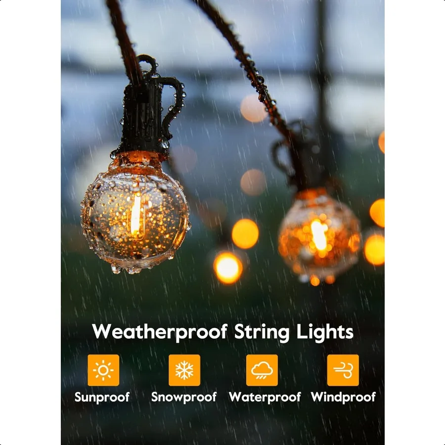 G40 vervangende LED-lampen 25-pack Clear Globe-lamp past op E12 C7 kandelaar schroefbasisaansluitingen 1,5 inch dimbaar Edison Lig