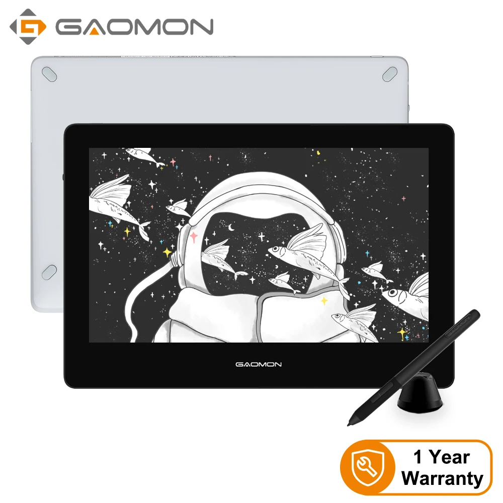 GAOMON PD1320 13.3 Inch Portable Monitor Full Laminated HD 86% NTSC Color Gamut Graphics Tablet Display for Drawing & Painting