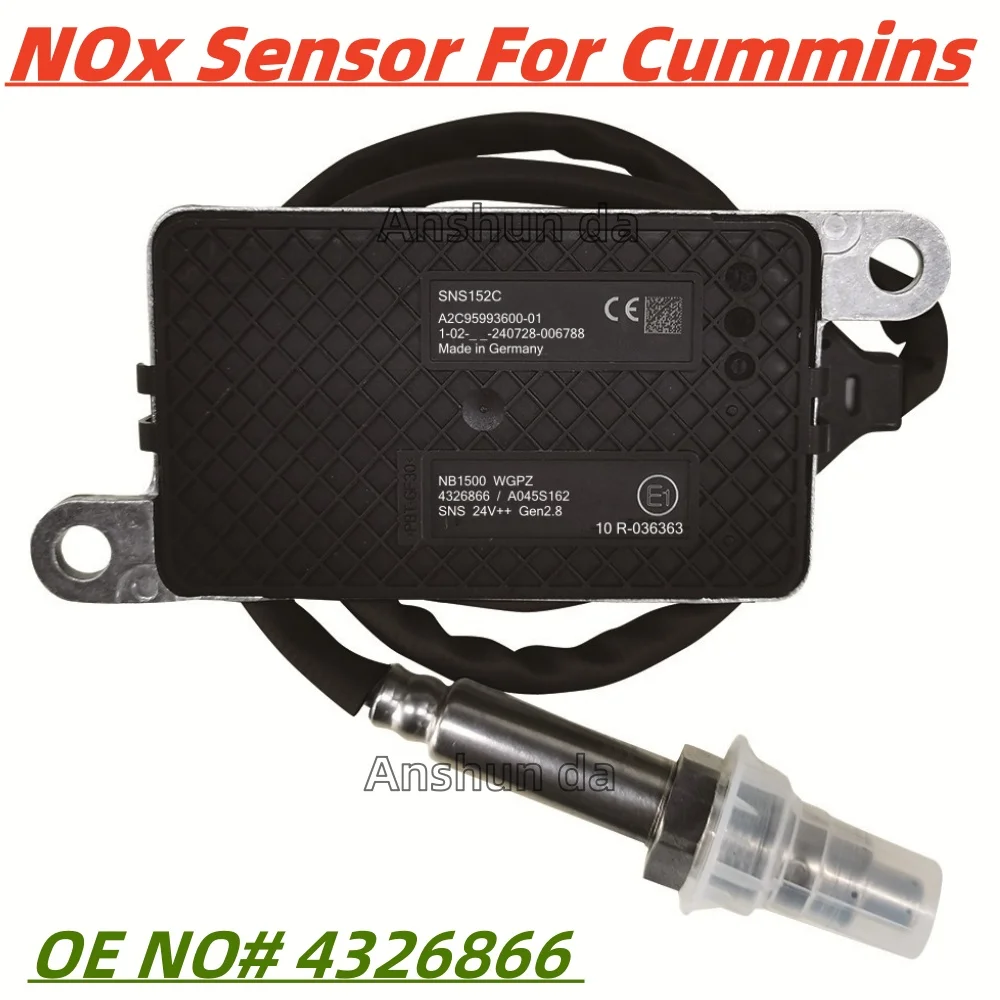 

4326866 4326867 Original NEW Nitrogen Oxide Sensor NOX Sensor for Cummins ISX15 for Volvo Kenworth Pet